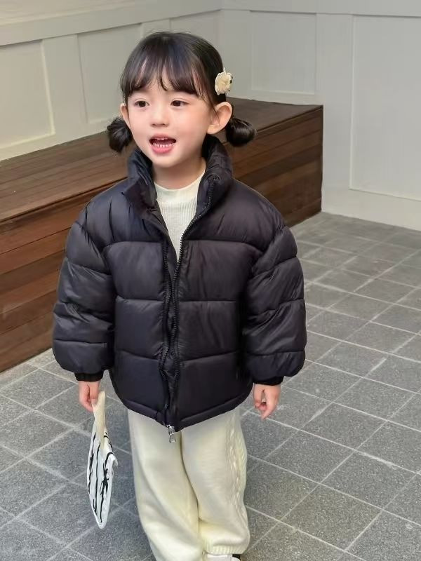 2025 Autumn New Children's Bread Jacket Down Cotton Cotton-padded Coat Loose Korean Version Thickened Male Treasure Female Treasure_voghion.com