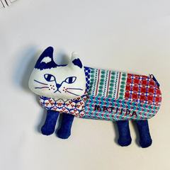 抖音爆款猫咪笔袋学生小众文具收纳袋立体猫咪刺绣铅笔袋化妆包女