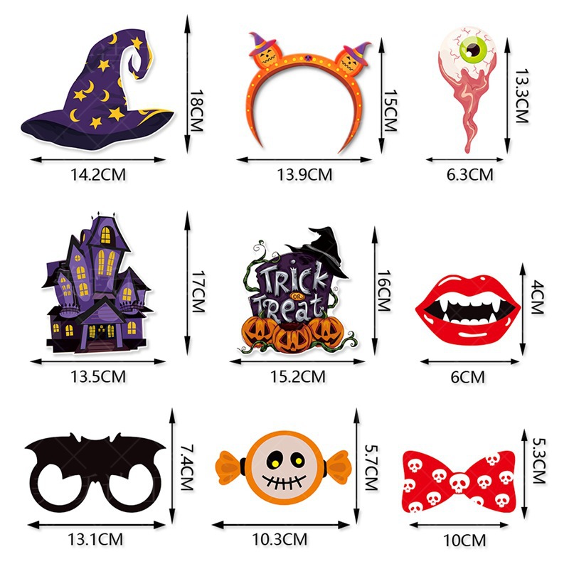 Fabricantes al por mayor decoración de Halloween accesorios fotográficos calabaza sombrero de bruja artículos fotográficos decoraciones Halloween disfraz