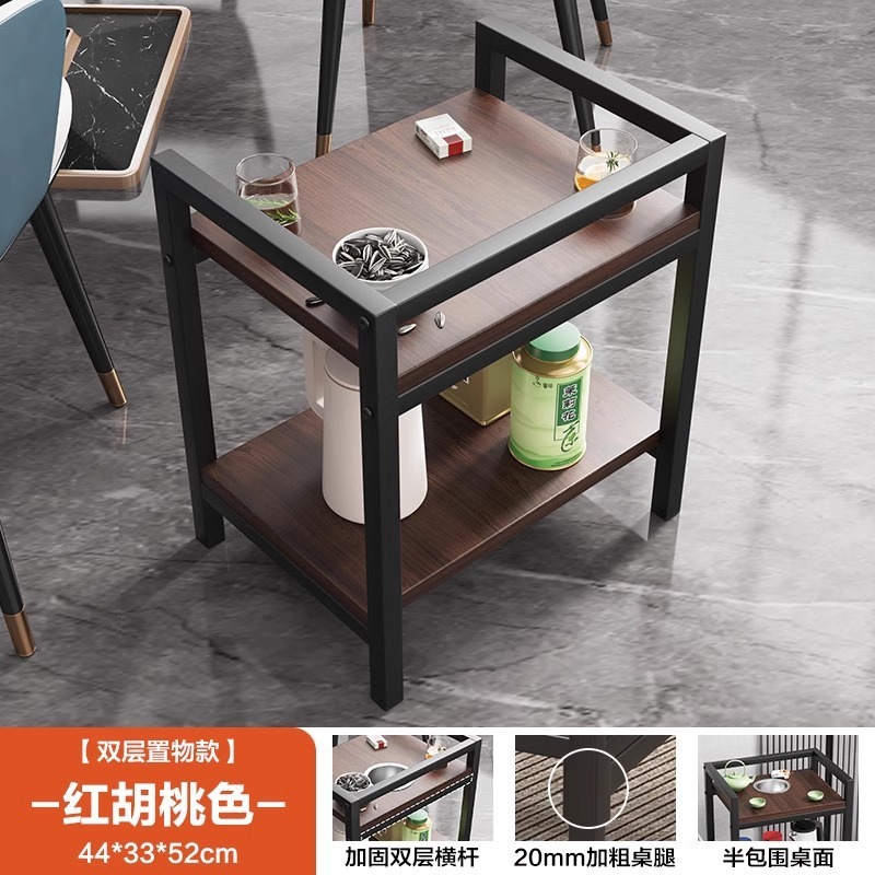 多機能収納ラック、灰皿棚、チェスとカードルームのウォーターカップホルダー、リビングルームの小さなサイドテーブル、取り外し可能な二層収納ラック|undefined
