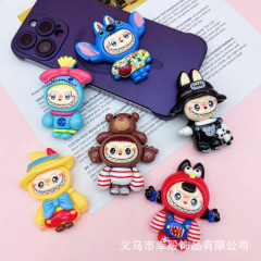 工場は新型アニメシリーズdiy創意樹脂部品クリーム髪クリップの頭飾り携帯ケース材料を提供している