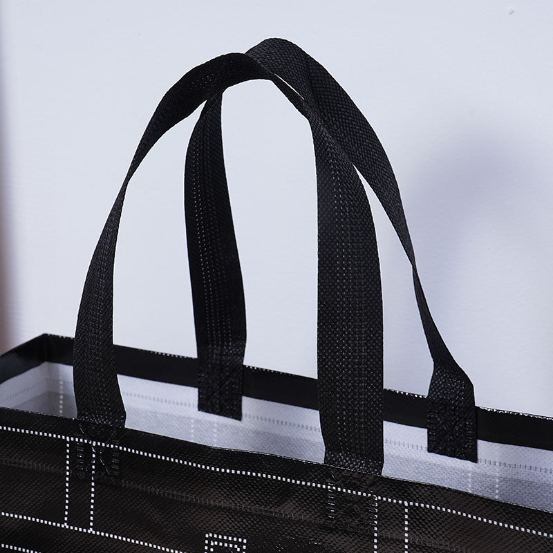 Bolsa de tela no tejida ecológica personalizada nombre de la tienda para almacenar ropa de hombre zapatos bolsas de gran capacidad bolsa de embalaje de alta calidad