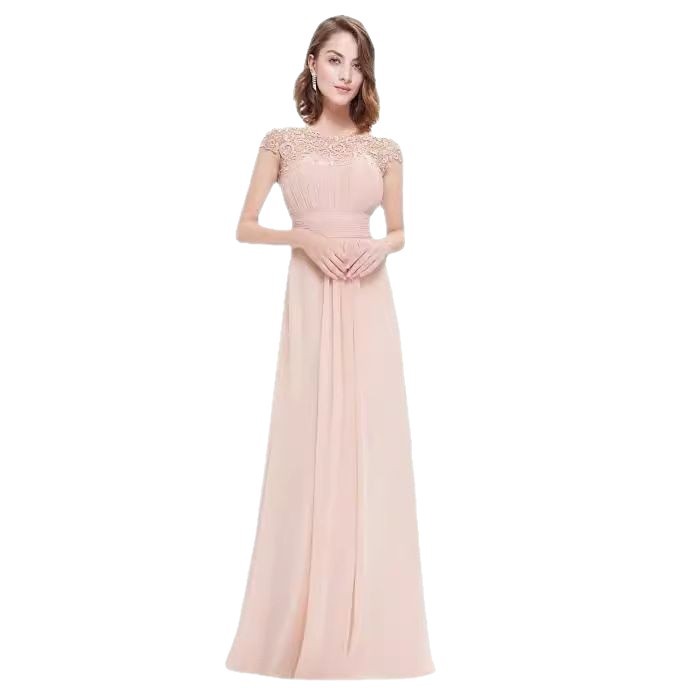 Nuevo comercio exterior europeo y americano transfronterizo de ropa de mujer nuevo Amazon encaje vestido de dama de honor nuevo vestido de noche