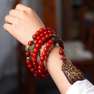 Nanhong Bodhi Beads 108 Bracelet Thangka Full Meat Full 1.0 Beads Antique Couple Bracelet Necklace