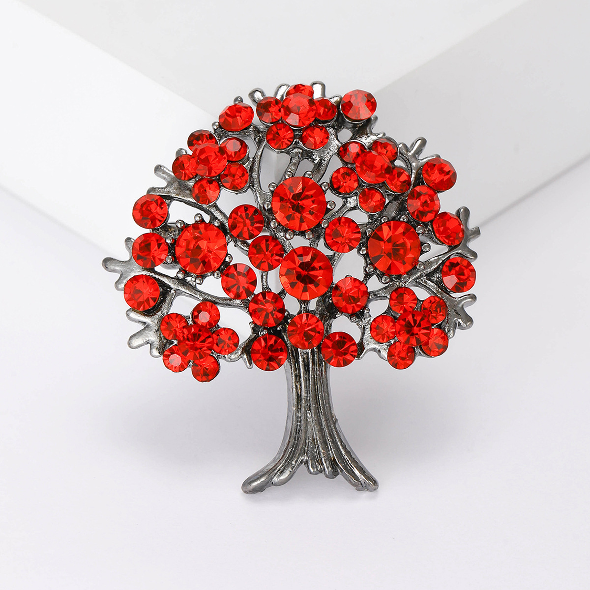 18g Weight Brooches Classification Holiday, Selfie Occasion Alloy Material Tree Pattern Women's Gender Elegant, Lady, Simple Style Style Elegant Lady Simple Style Pin Tree Alloy Women's Brooches 6