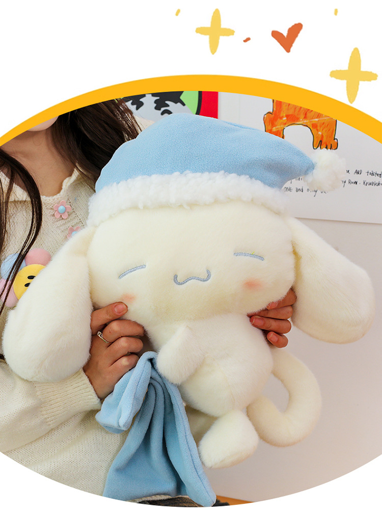 Sleeping Cinnamon Dog Doll Popular Internet Celebrity Toy Children's Soothing Companion Little White Dog Stuffed Pillow Girls' Festival