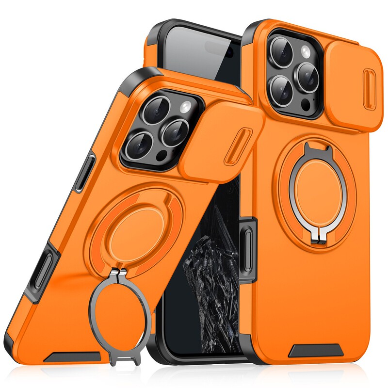 Cross-Border Applicable iPhone 17 Pro Max Sliding Window Phone Case with Rotating Stand Apple 13 Protective Cover Cross-Border Applicable iPhone 17 Pro Max Sliding Window Phone Case with Rotating Stand Apple 13 Protective Cover