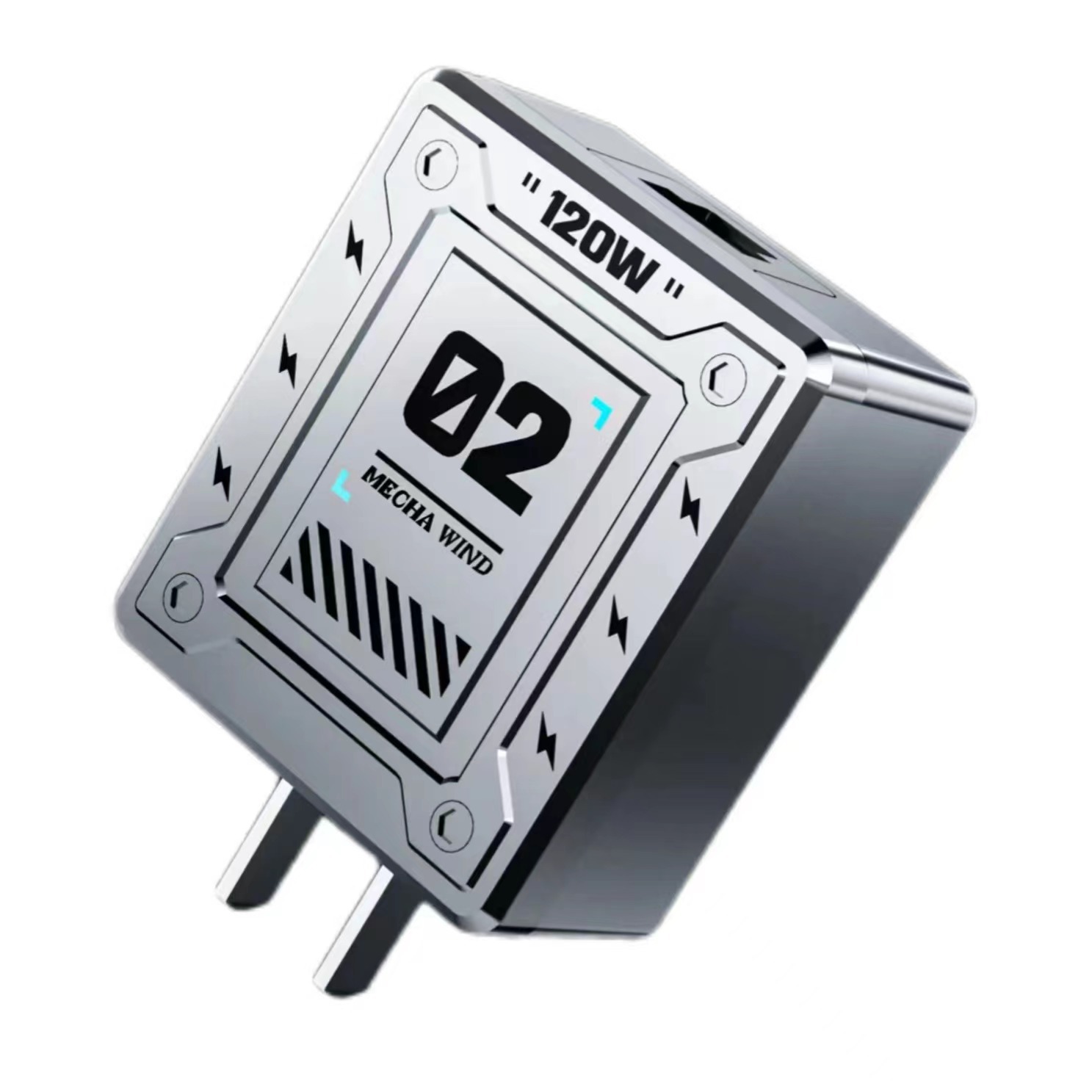 120W extremadamente duro mecha carga rápida para Apple Android Huawei doble puerto USB cargador de cable de datos cuatro en uno