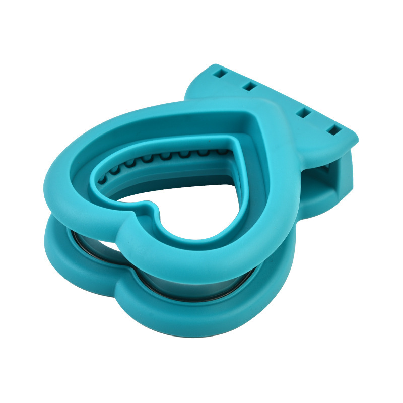 아쿠아 블루 하트 모양