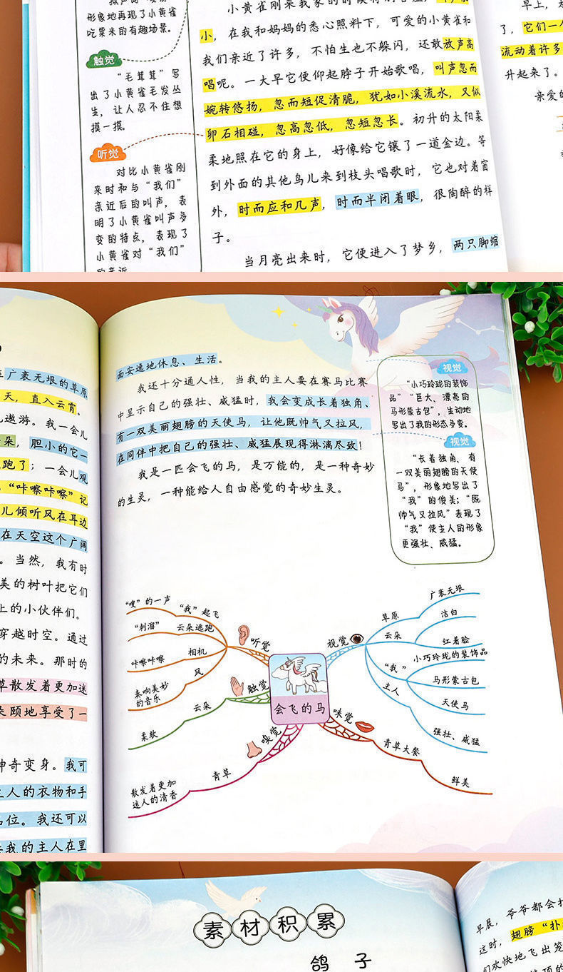 五感法写作文绘景记叙文想象写人状物篇优秀满分作文小学写作素材-阿里巴巴