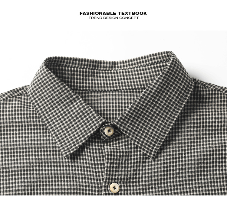 Men’s Plaid Shirt Jacket American Style Oversized Long Sleeve_voghion.com