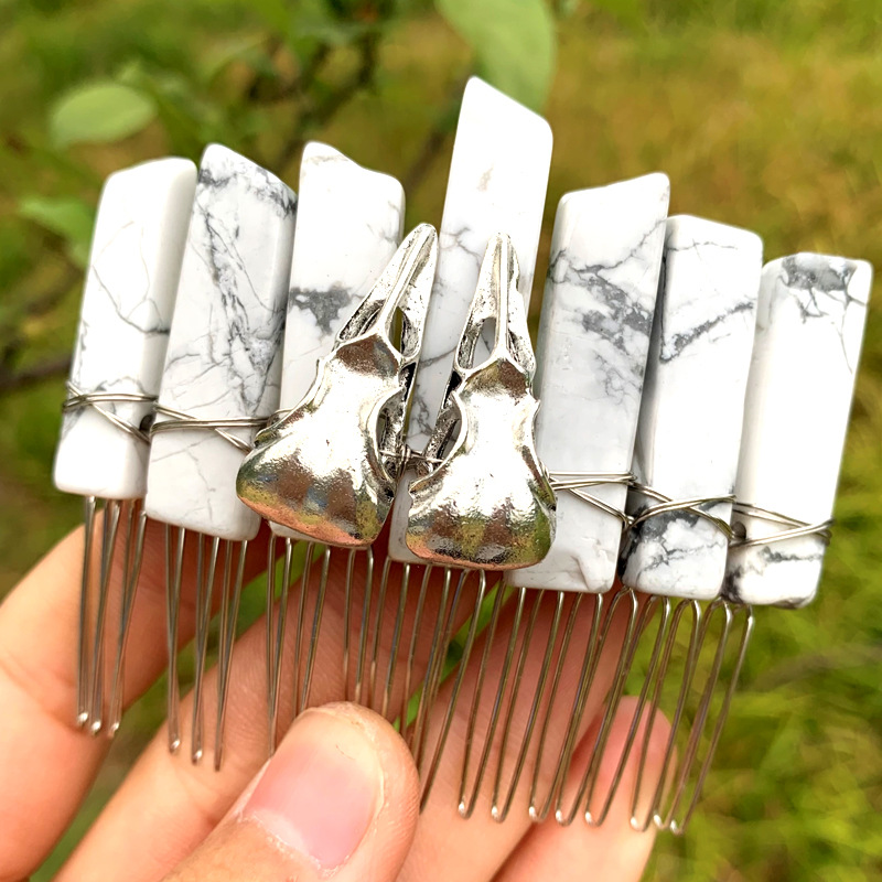 화이트 소나무 + 실버 까마귀 머리