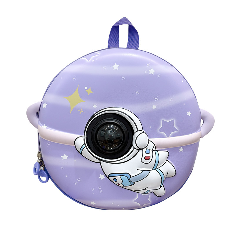 Mochila para niños y niñas, astronautas de aire extranjero, mochila para estudiantes de clase pequeña, nueva mochila de cáscara de huevo de dibujos animados para niños.