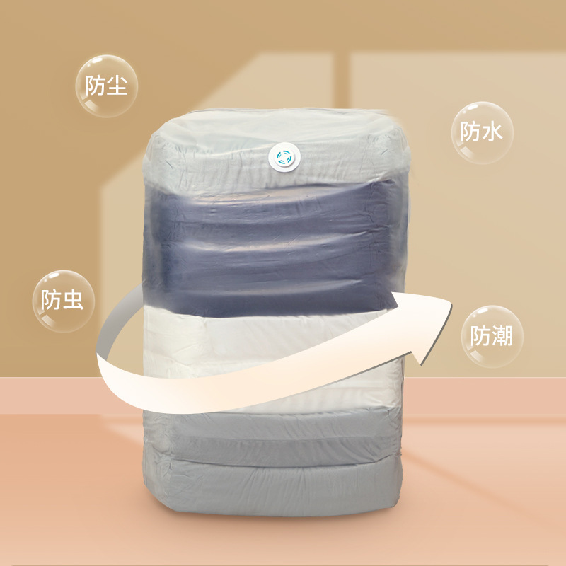 Household clothing storage vacuum compression bag, large capacity, no need to pump, extra thick duvet 3D storage bag, wholesale