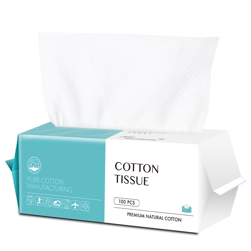 Toalla facial desechable toalla facial removible húmeda y seca toalla facial engrosada toalla suave de algodón removedor de maquillaje Toalla de limpieza facial