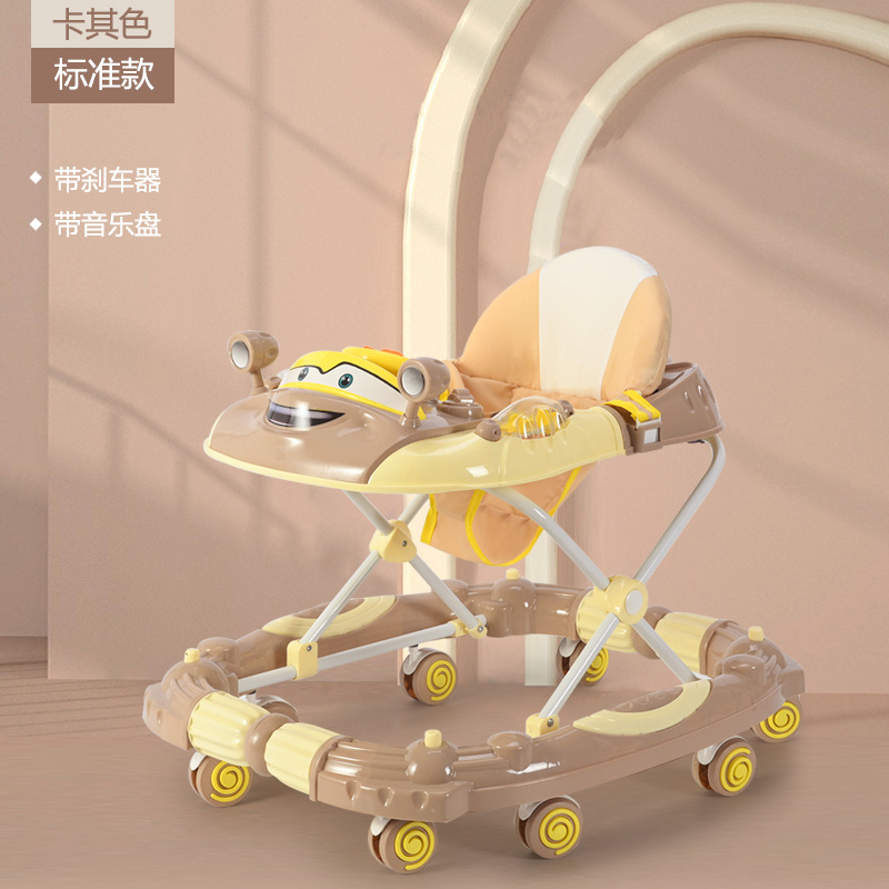 Caminante multifuncional de la carretilla de La anti-o-pierna del anti-tirón del caminante del bebé con el fabricante de la música