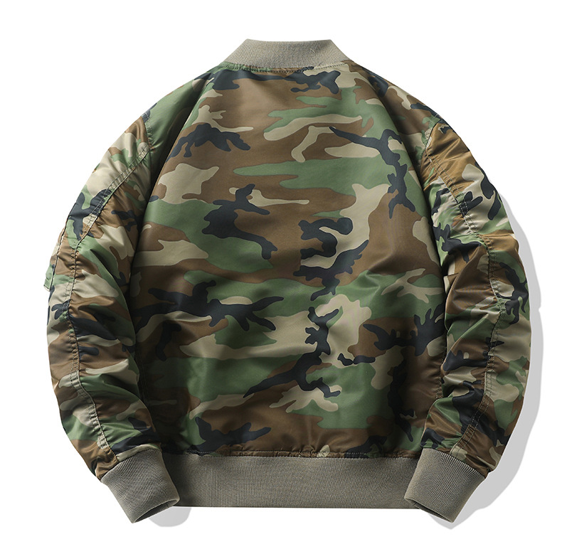 Herr pilotjacka vår höst camouflage baseball arbetsjacka_voghion.com
