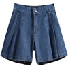 Denim skirt, shorts, summer trousers for leisure for elementary school students, oversize, high waist