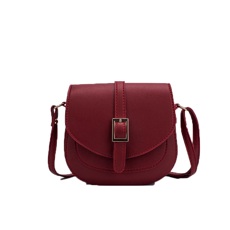 Minimalist Metal Buckle Flap Crossbody Bag With Adjustable Shoulder Strap, Versatile 2026 Commuter Women's Fashion Saddle Bag - Thumbnail 5