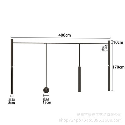 [매트 블랙] 핫 세일 롱 400*170cm 매장 관리자 추천