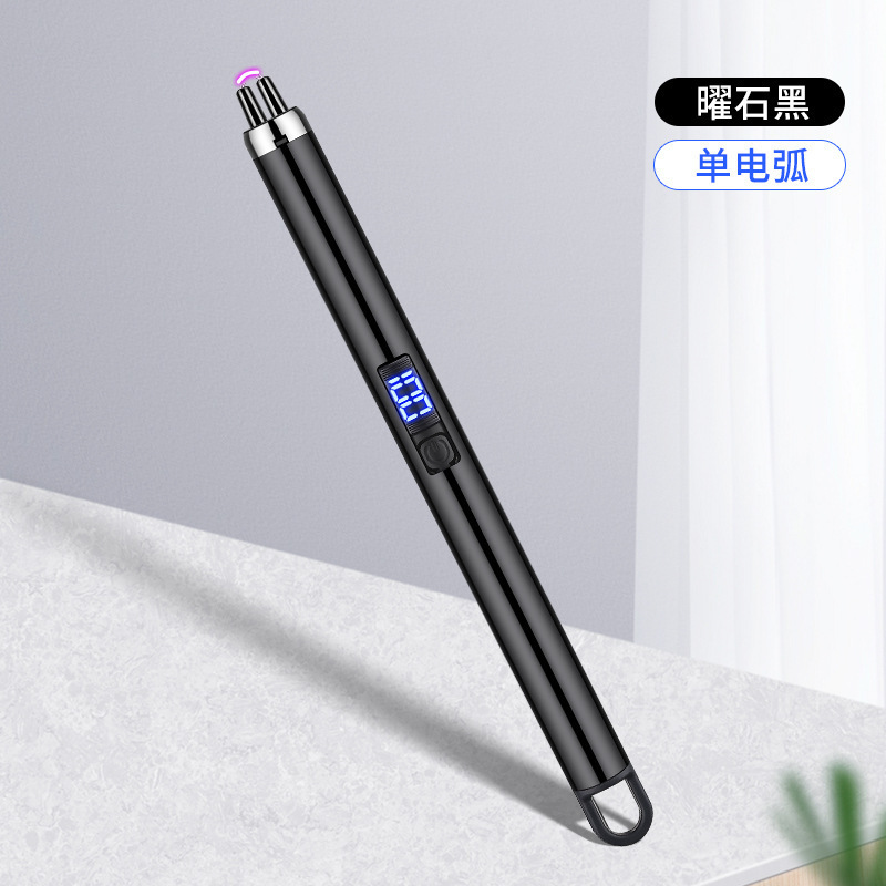 超ロングダブルアークイグナイター防風充電式アロマキャンドルメタルライターは電力表示可能 908|undefined