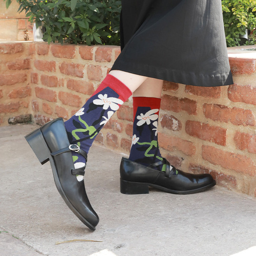 2024 Spring Socks Women's Tabi Socks Sweat-Absorbent Deodorant Combed Cotton Boneless Socks Women's Socks Wholesale