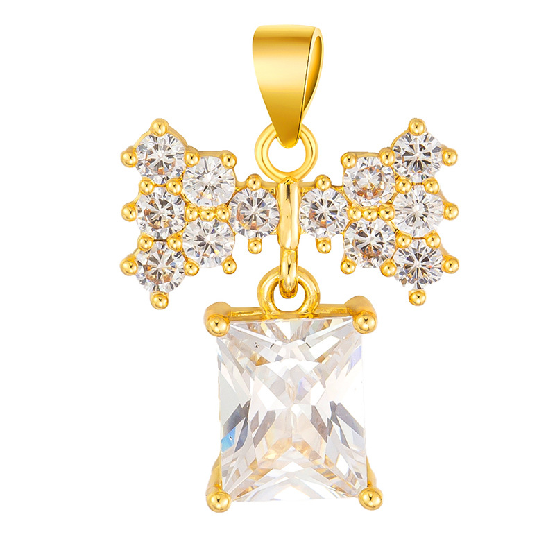 Colgante de cobre micro incrustado Gufasha oro goteo de aceite perlas de transferencia DiDi con perlas de acessorios de perlas huecas fábrica de perlas al por mayor