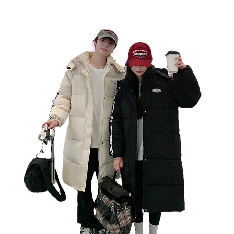 2024 nuevo invierno suelto, ropa de algodón gruesa, chaqueta de pareja encapuchada image 6