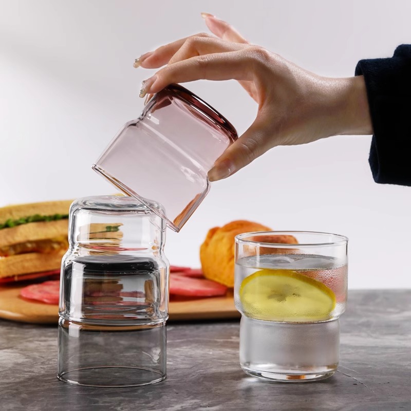 ARCOROC Gono Rog Taza templada plegable Vaso de vino de whisky de vidrio condensado Taza de agua resistente al calor al por mayor