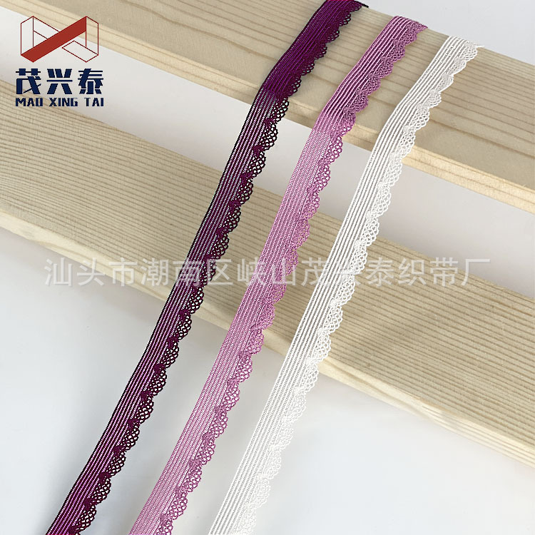 1.1cm玻璃丝透明弹力小花边 无缝内衣内裤松紧辅料婴儿DIY 花芽边