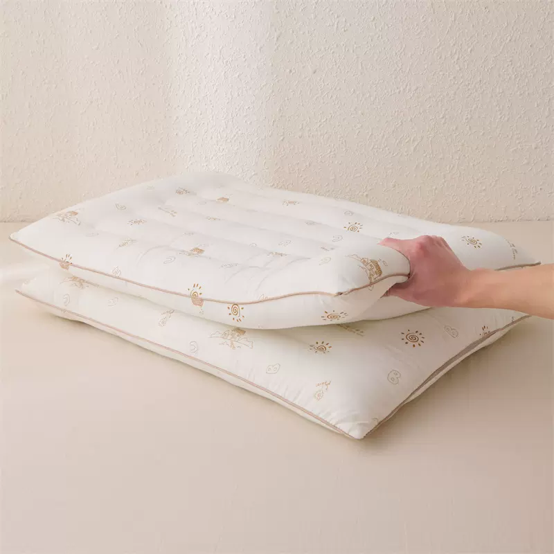 枕头低枕人群护颈椎助睡眠矮枕儿童枕芯家用学生宿舍单人男整头女