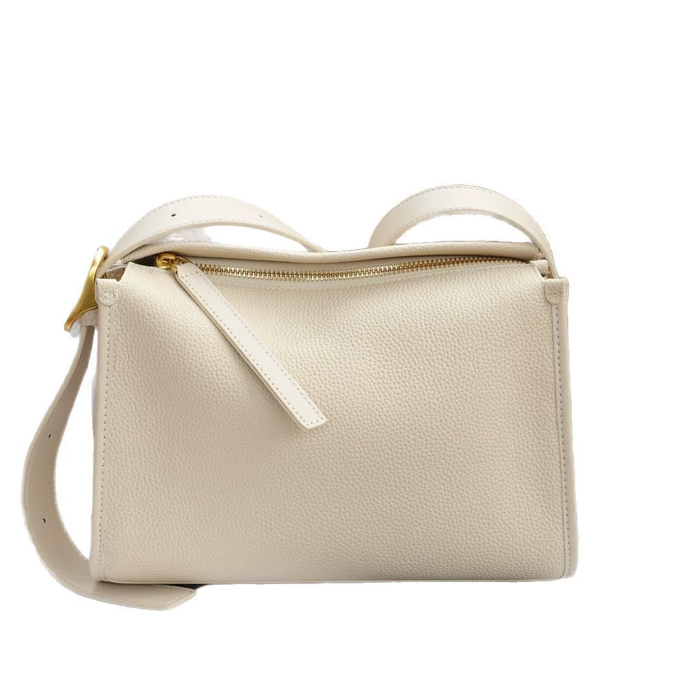 Trend fashionable leather one-shoulder bag, city style, cowhide, genuine leather