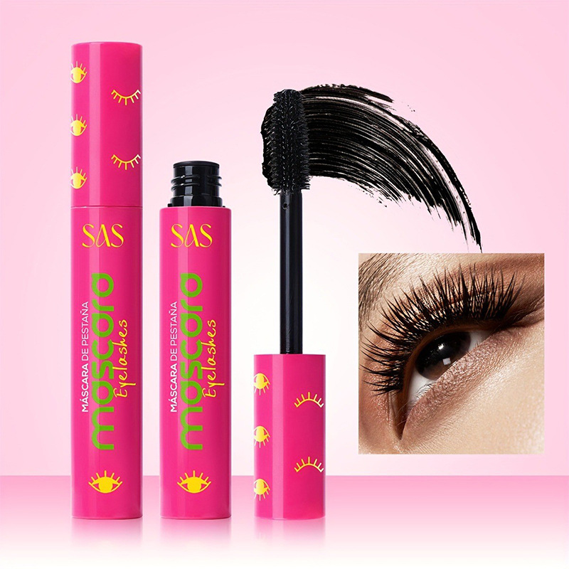 USHAS rímel a largo plazo impermeable sin manchas, rímel largo y grueso, rímel de rizo SAC009