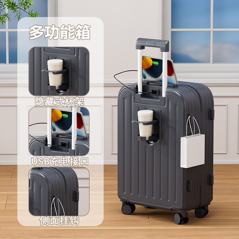 (Ventas directas de fábrica) Maleta de gran capacidad Maleta para mujer Caja de contraseña de rueda universal para estudiantes robusta y duradera para hombres