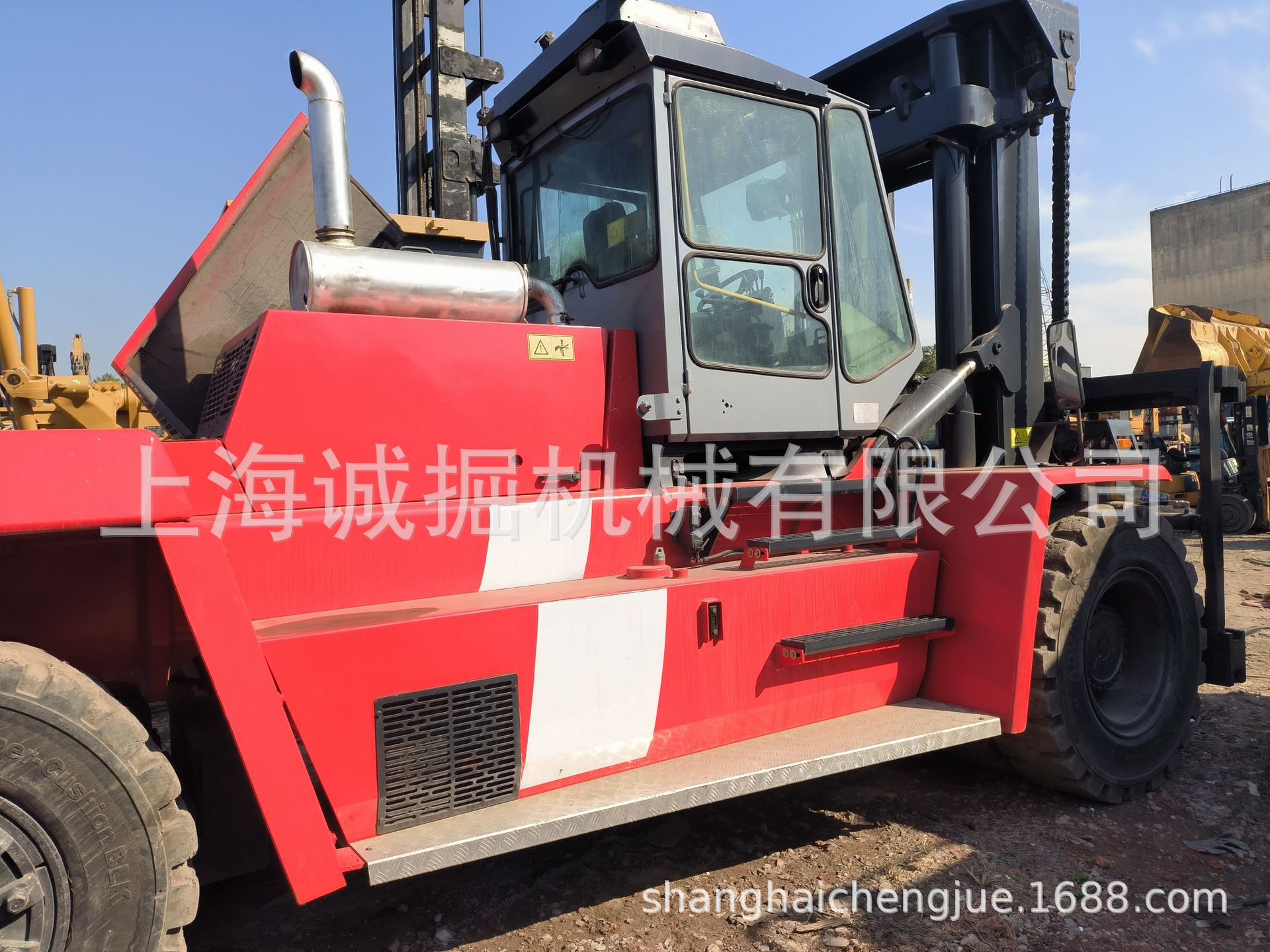 卡尔玛25吨30吨叉车带叉移集装箱大叉车