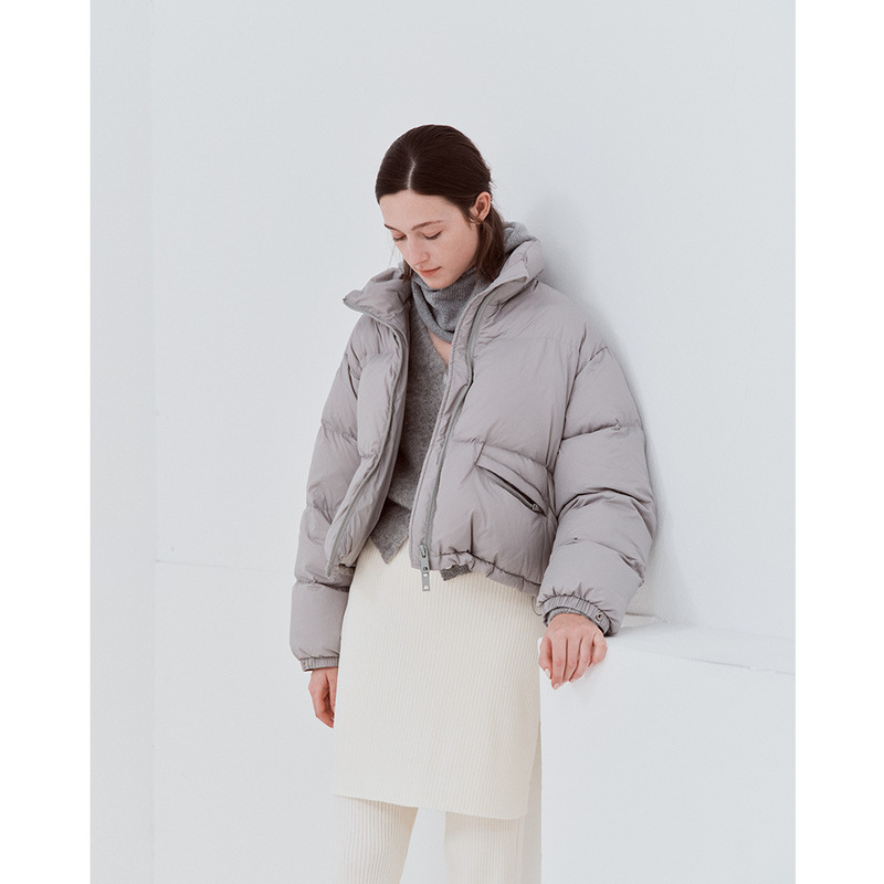 [Mainly Recommended] 90% White Duck down Jacket for Women, Winter New Style, Korean Version, Stand Collar, Loose Fit, Trendy Coat 53163