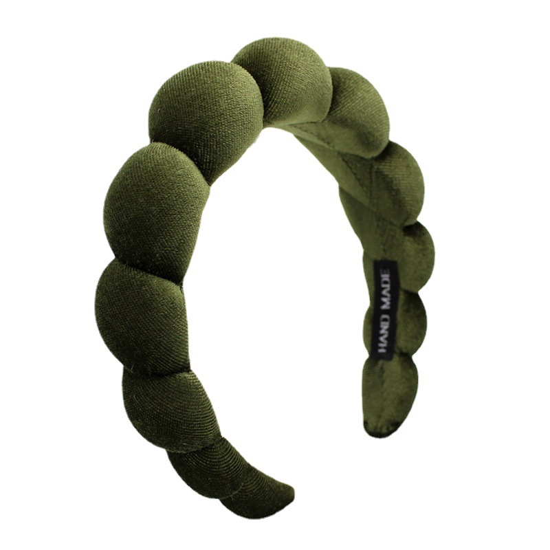 Nuevo creativo Concha diadema femenina Otoño e Invierno elegante alto Cráneo superior Red roja flor diadema terciopelo simple transfronteriza accesorios para el cabello