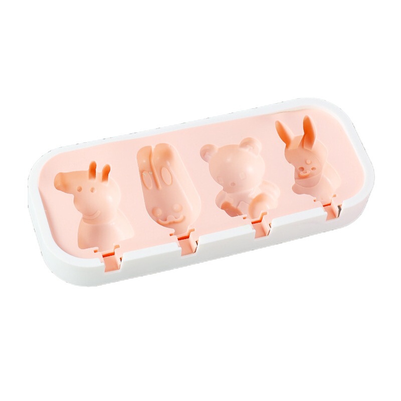 アイスクリーム型 食品グレードシリコン 子供用アイスキャンディー 自家製アイスキャンディー アイスクリーム チーズ型 簡単に取り外せる製氷皿|undefined