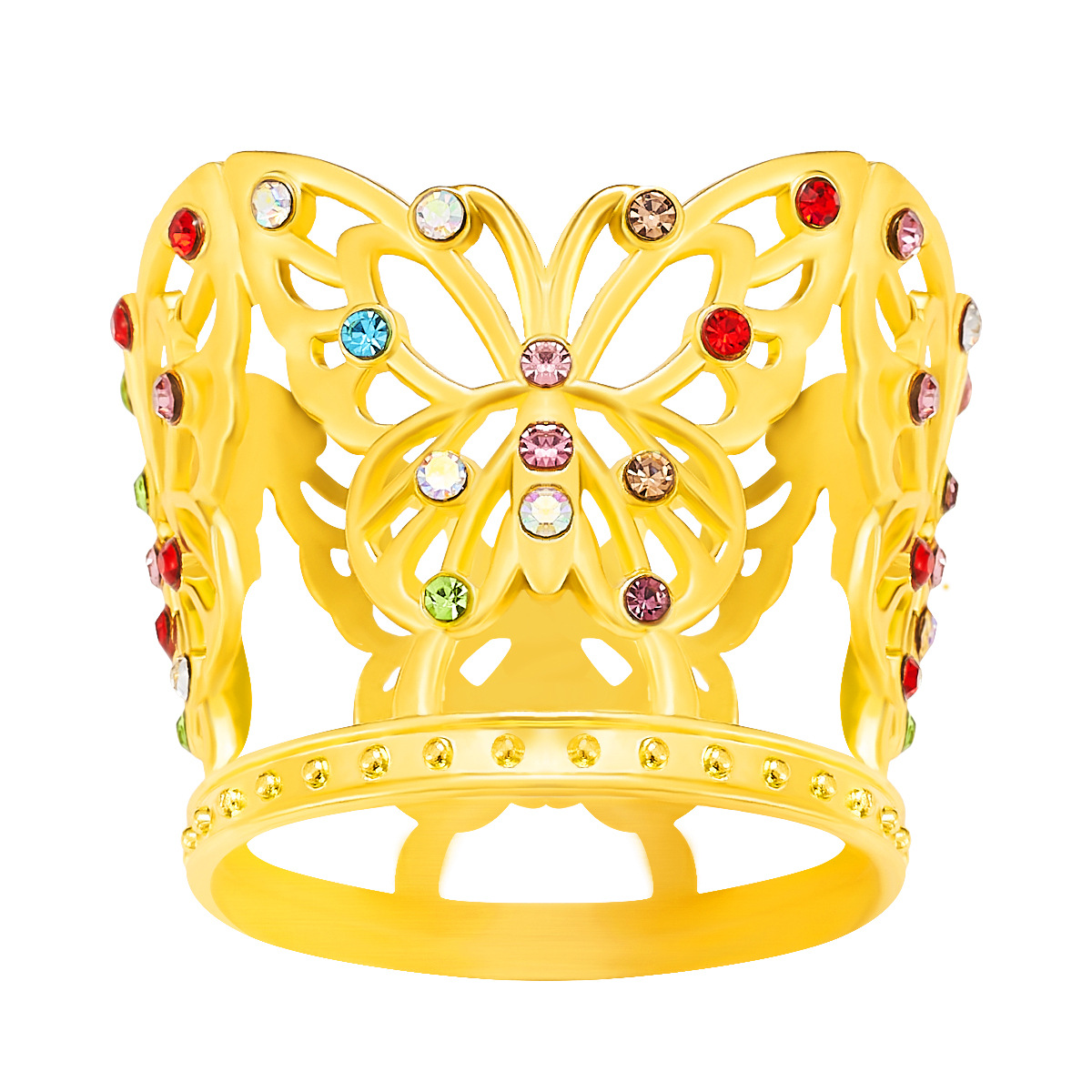 Corona de mariposas y flores para tartas – decoración elegante para cumpleaños