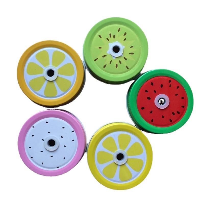 厂家批发梅森罐盖金属盖吸管盖梅森罐密封瓶盖果汁饮料杯盖