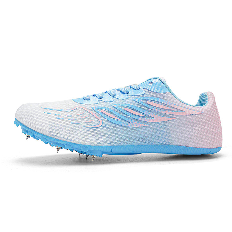 Nuevos zapatos de atletismo transfronterizos zapatos de entrenamiento juveniles hombres y mujeres atletismo fútbol correr zapatos de uñas deportivas