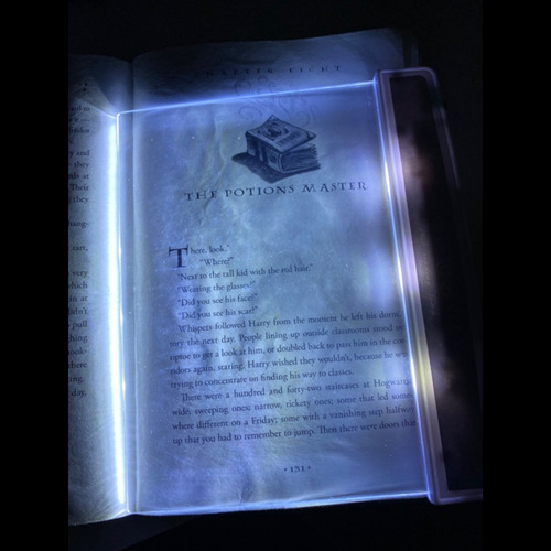 LED书本阅读 跨境bookligh 透明平板读书灯学生夜灯便携台灯