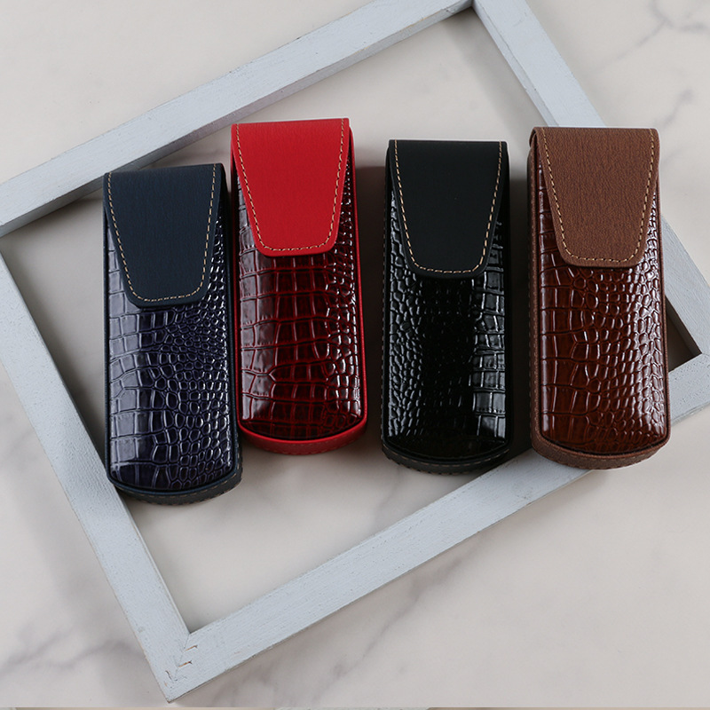 Ready-Stock Crocodile Pattern Leather Glasses Case, Light Retro, High-End, Portable, Pressure-Resistant Sunglasses Storage Box for Male and Female Students Ready-Stock Crocodile Pattern Leather Glasses Case, Light Retro, High-End, Portable, Pressure-Resistant Sunglasses Storage Box for Male and Female Students