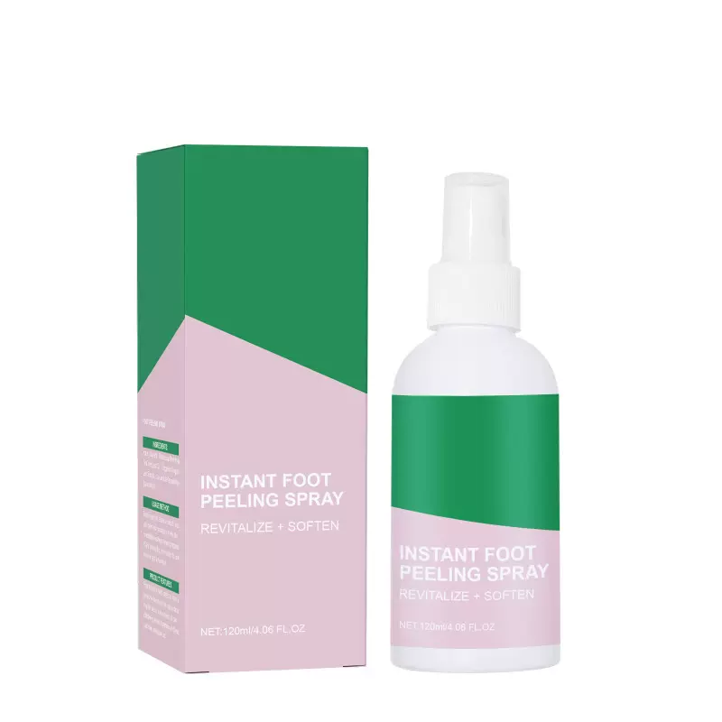 跨境足部去角质喷雾温和去死皮异味保湿滋润光滑脚部护理喷雾