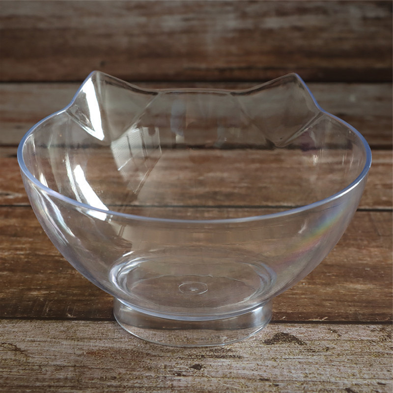 투명한 단일 그릇