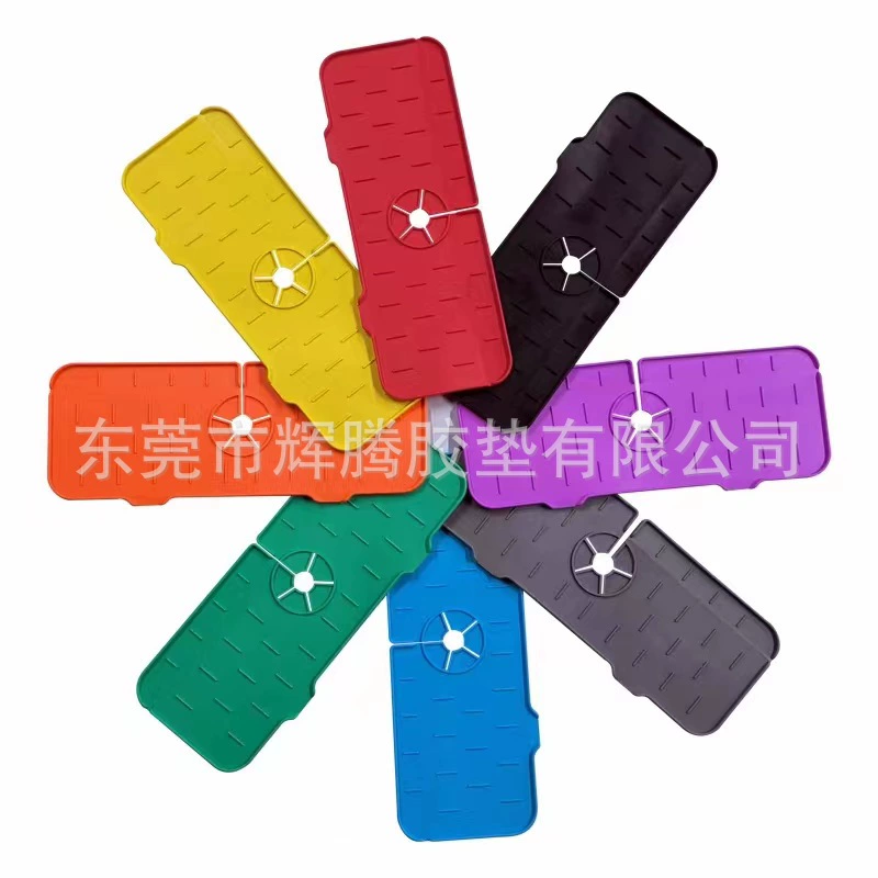 Amazon новый кран дренажный силиконовый коврик Умывальник против брызг водяной коврик бильярдный стол водяной блок коврик оптом