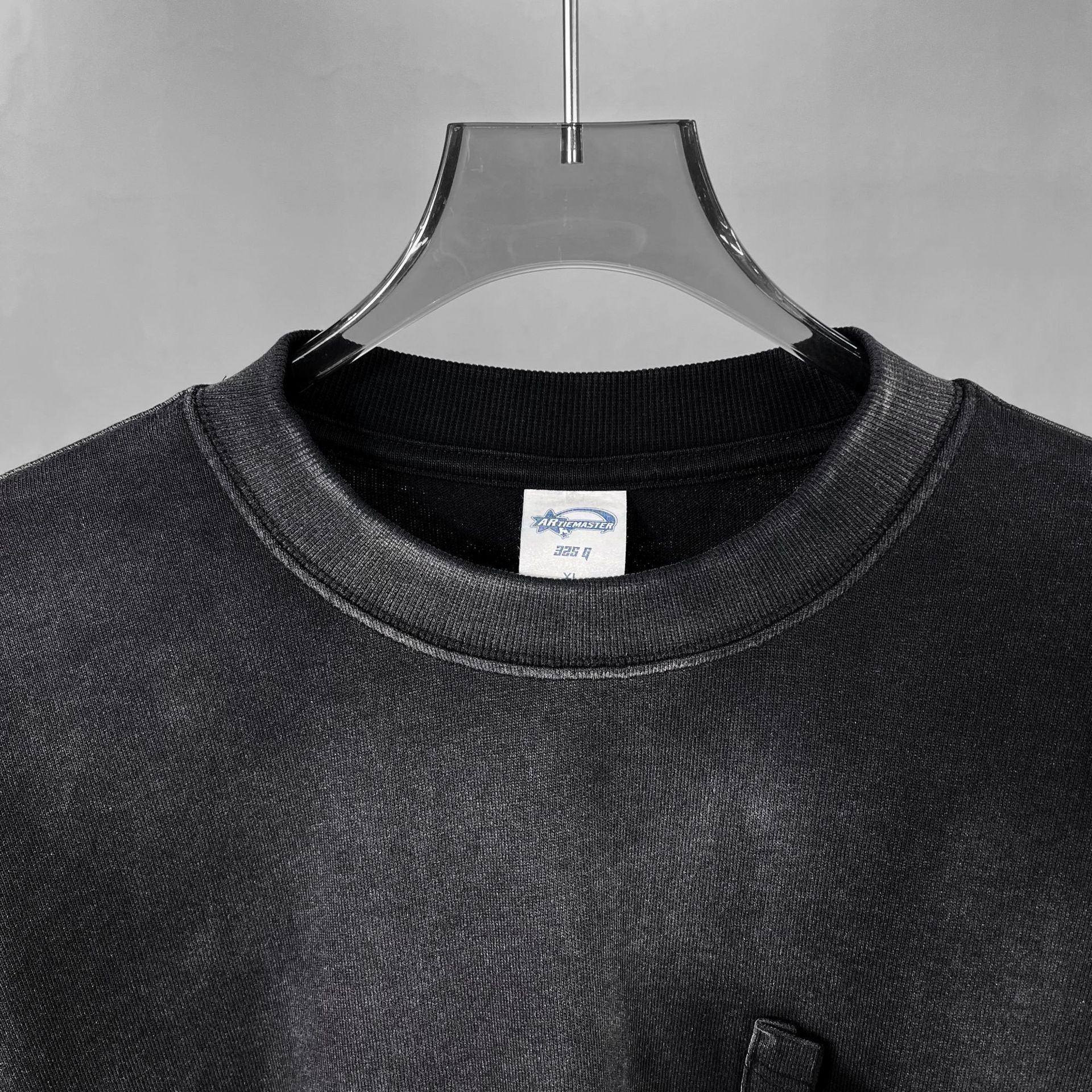 Gradient Cotton Men's Sweatshirt Washed Wasteland Style Top_voghion.com
