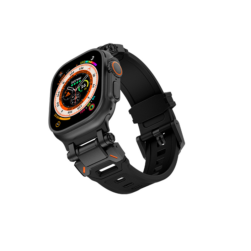 Adecuado para Apple Watch Correa iwatch ultra2/s9876se aleación de titanio conector TPU Correa hombres y mujeres nuevo