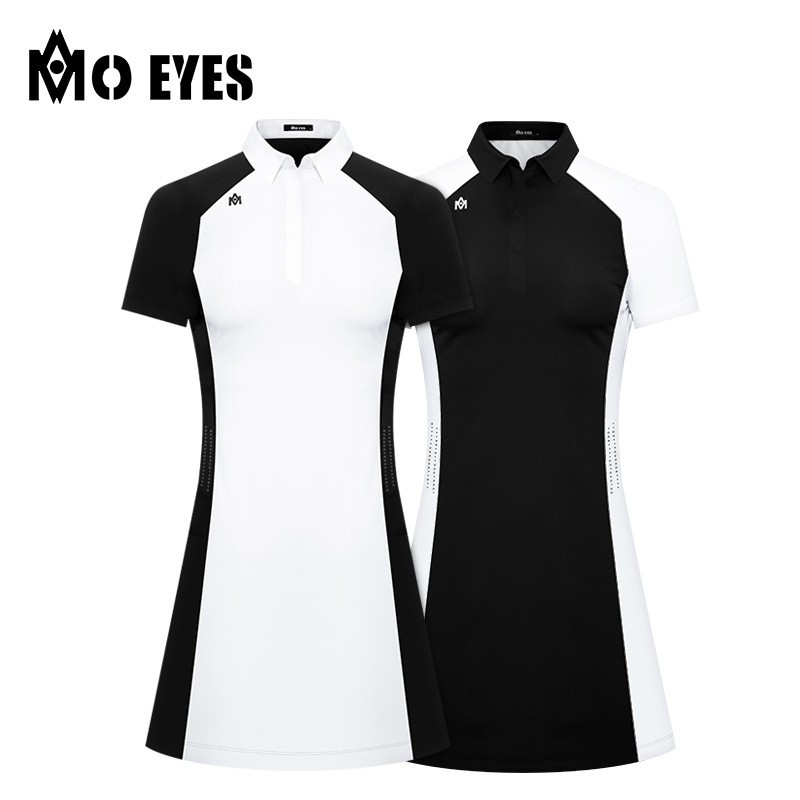 Váy golf nữ co giãn cao, thoáng khí, phối quần an toàn — M23QZ001-Đen (với quần an toàn), M23QZ001-Trắng (với quần an toàn)