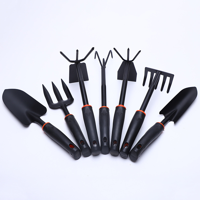 园林工具塑柄花园铲子户外花园锄头两用锄头花铲五齿园林耙园林铲